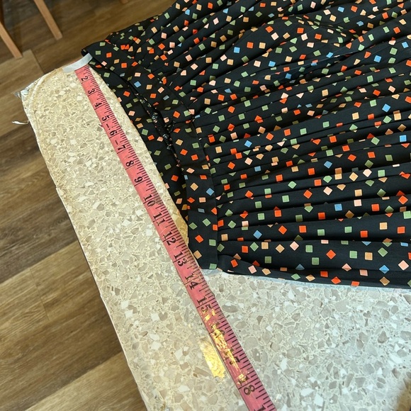 Momo B Medium Black Multicolored Pleated Academia Skirt - Picture 9 of 10